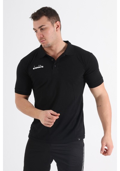 Diadora Liv Kamp Polo T-Shirt Siyah