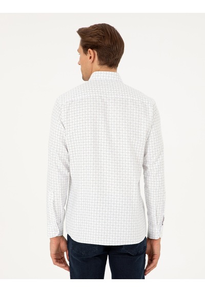 Pierre Cardin Erkek Yeşil Gömlek Desenli 50292262-vr054 Yeşil