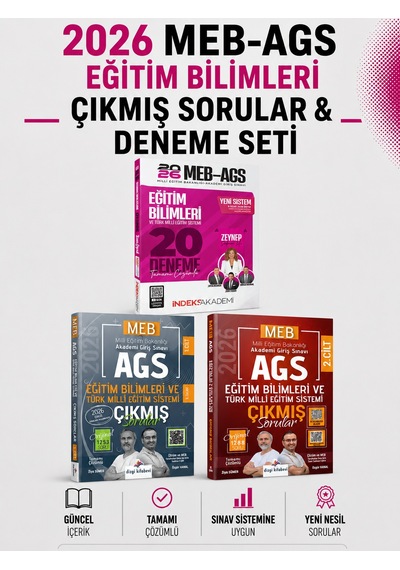 Dizgi Kitap 2026 Meb Ags Eğitim Bilimleri Çıkmış Sorular & Eğitim Bilimleri 20 Deneme İndeks Seti