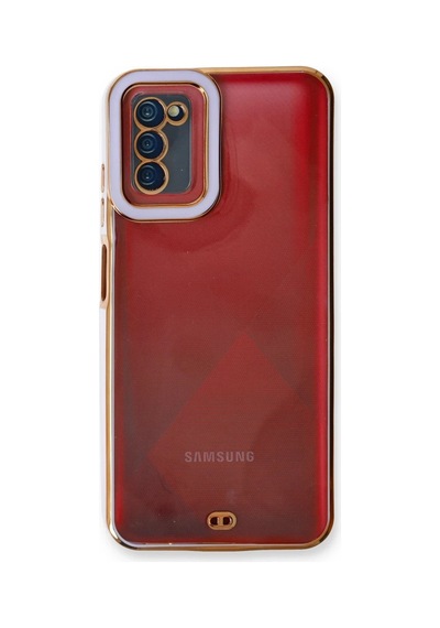 Gees Global Samsung Galaxy A03s Kılıf Liva Lens Silikon - Lila Gbzs