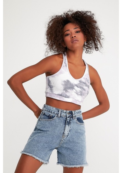 Kadın Crop Atlet-tişort Spr21y18 001