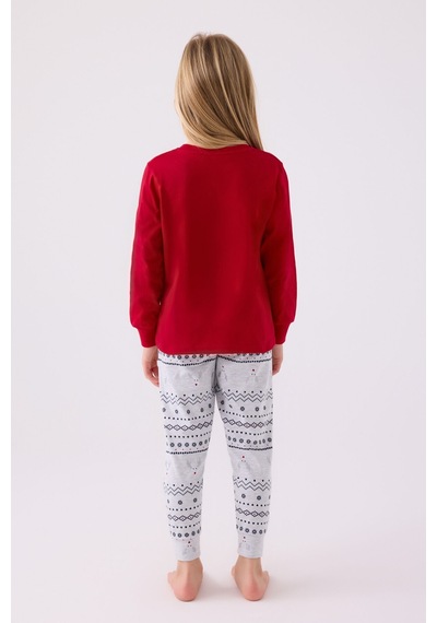 Arnetta Kız Çocuk Kırmızı Pijama Takımı Ar3052-c-v1 Kırmızı