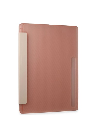 Kalem Stylus Samsung Galaxy Tab A9 Kılıf Kalemlikli Mars Tablet Kılıfı - Rose Gold Diğer
