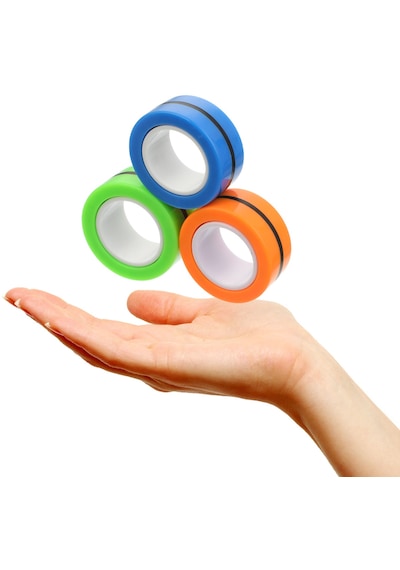 Parmak Yüzük Manyetik Stres Giderici Spinner Oyuncak Çocuklar İçin Erken Eğitim Kompakt Yenilik Oyuncak