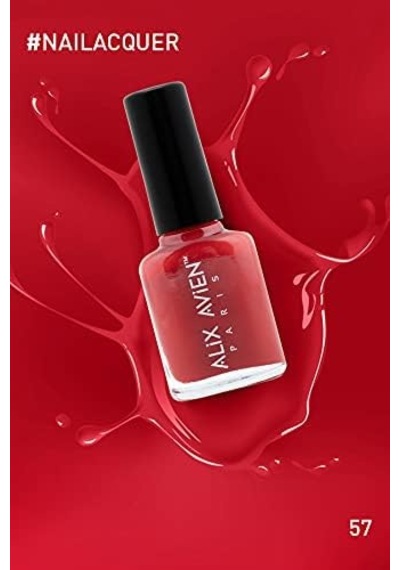 Kırmızı Oje 57 - Yüksek Pigmentli Uzun Süreli Kalıcılık Hızlı Kuruma - Nail Lacquer 57