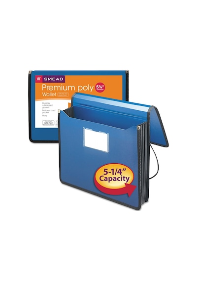 Poly Premium Genişletilebilir Dosya Cüzdanı, 12,7 Cm Genişletme, Harf Boyutu, Lacivert 71503