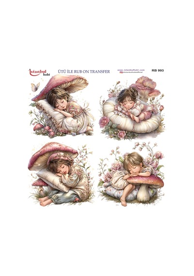 Ütü İle Rub On Transfer Kağıdı 30x30cm Rb-993