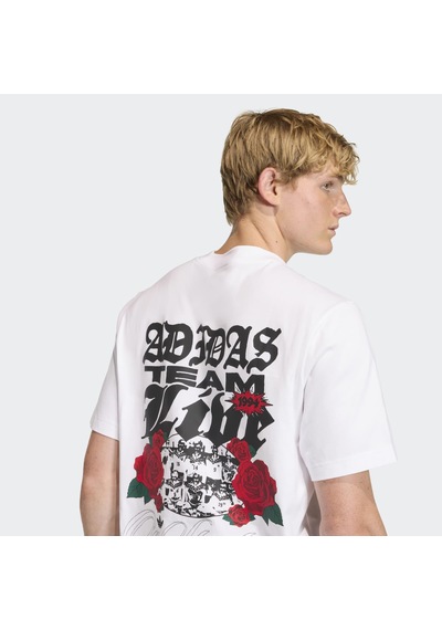 Adidas Gfx Roses Erkek Beyaz Tişört Kd0481 Beyaz