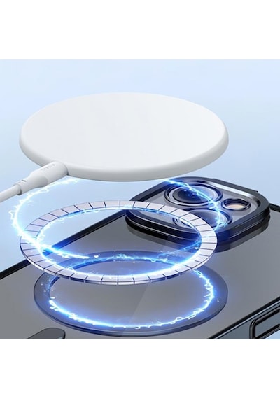 Baseus 14 Plus Magsafe Uyumlu Armor Kamera Korumalı Kılıf Ve Tempered Ekran Koruyucu Set 14 Plus Kılıf Ekran Koruyucu Set