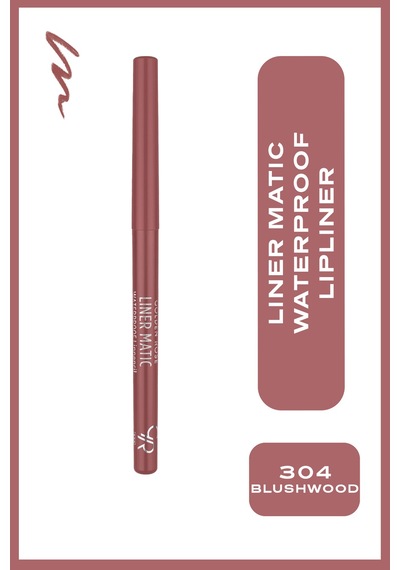 Liner Matic Waterproof Lippencil - Suya Dayanıklı Dudak Kalemi No:304 Blushwood