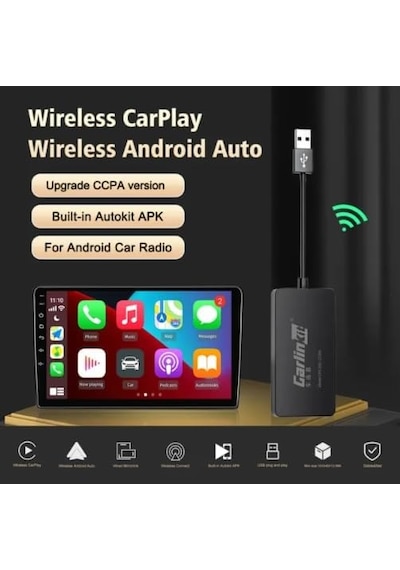 Carlinkit Ccpa Kablosuz Adaptör Siyah