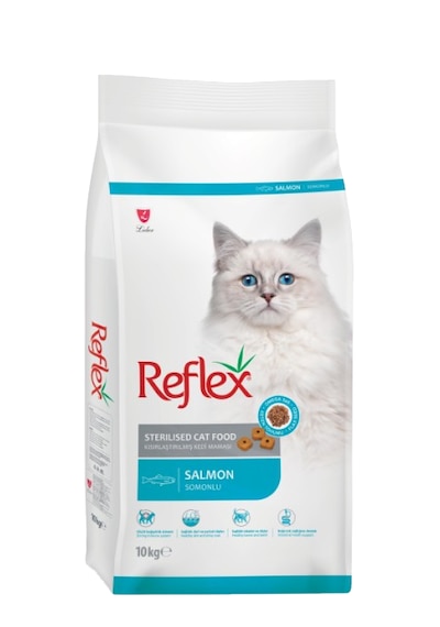 Reflex Sterilised Somonlu ve Pirinçli Kısırlaştırılmış Yetişkin Kedi Maması 10 KG