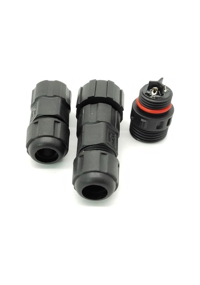 Su Geçirmez 3 Pin Konnektör Ip68 Dişi-erkek Takım 16 Mm