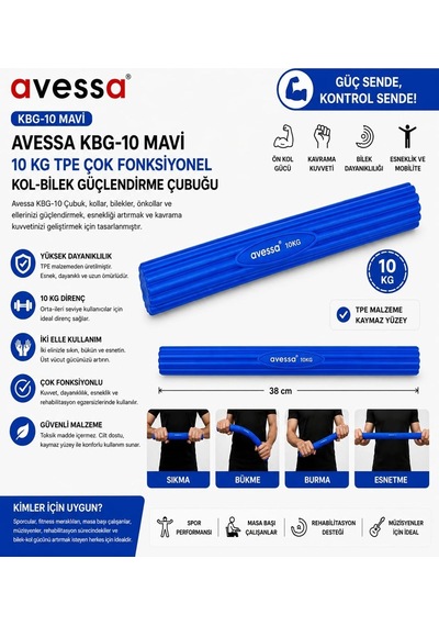 Özel Seri Kbg-10 Mavi 10 Kg Tpe Kol-bilek Güçlendirme Ekipman Bireysel Kondisyon
