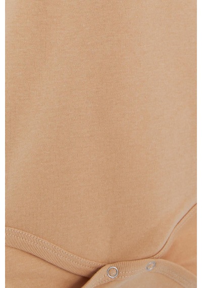 Breeze Erkek Bebek Çıtçıtlı Zıbın Body Maymuncuk Baskılı 9 Ay-3 Yaş, Açık Kahverengi