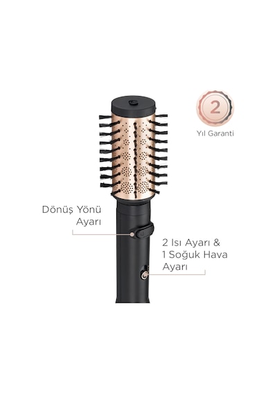Babyliss AS970E Döner Fırçalı Saç Şekillendirme Seti