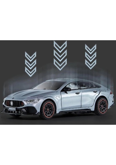 Brabus Rocket Tasarımlı 1:24 Ölçek Kapıları Ve Bagajı Açılan Gerçekçi Diecast Model Araba