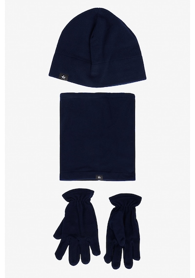 AC&Co / Altınyıldız Classics Erkek Lacivert Polar Bere Boyunluk Eldiven Set