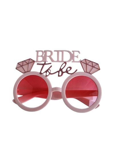 Gözlük Bride To Be Yazılı Somon Renkli Hafif Mika Gözlük Parti Gözlüğü Diğer