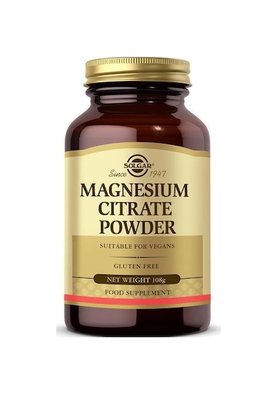 Solgar Magnesium Citrate Powder Toz 108 Gr