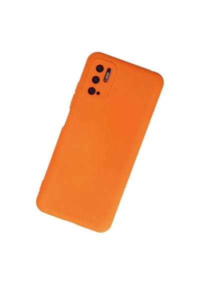 Newface Xiaomi Redmi Note 10 5g Kılıf Nano İçi Kadife Silikon - Turuncu Turuncu