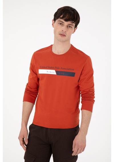 U.s. Polo Assn. Erkek Kiremit Sweatshirt 50290009-vr031 Kiremit U.s. Polo Assn. Erkek Kiremit Sweatshirt 50290009-vr031 Kiremit