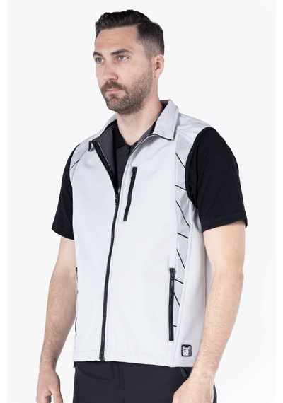 Tiger Softshell Yelek Açık Gri - Siyah