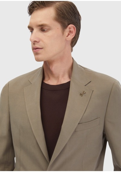 Ramsey Açık Kahve Düz Zeroweight Slim Fit Takım Elbise Kahverengi