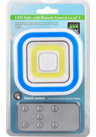 Ayt Powermaster Pm-6937 Cob Ledli Pilli Uzaktan Kumandalı Tekli Lamba Tezgah Altı Işıldak Lamba