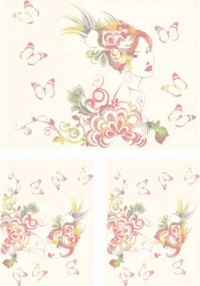 930k Artebella Soft Transfer  Koyu Zemin 23x34 cm