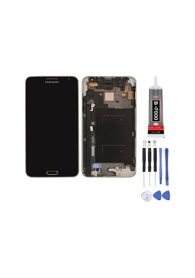 Samsung N7505 Note 3 Neo Uyumlu Lcd Ekran Gri + Montaj Kiti