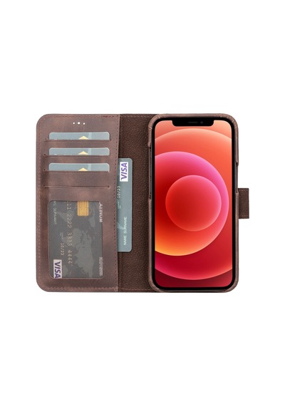 Bouletta Apple İphone 13 Uyumlu Deri Kılıf Mw36 Tn3