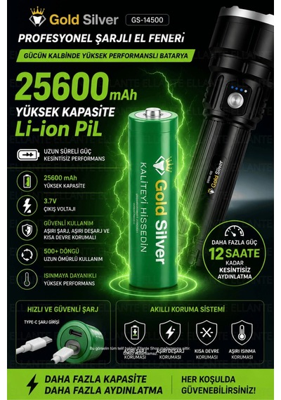 Şarjlı El Feneri 8000 Lümen Uzun Menzil Li-ion Bataryalı Su Geçirmez Taşıma Çantalı Profesyonel Led Çok Renkli