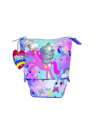 Dream Vest Kanatlı Mor Unicorn Ayarlanabilir Kalem Çantası