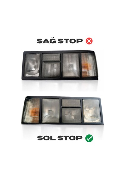 Tofaş Doğan Şahin Sol Stop Lambası Slx Uyumlu Arka Stop Farı Füme Komple Sol