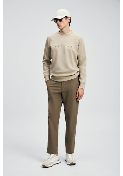 Lufian Cooper Bej Erkek Sweatshirt 112030177 Bej