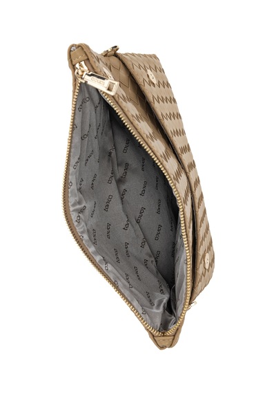 Tamer Tanca Kadın Suni Deri Vizon Clutch Çanta 921 7482-b Bn Cnt Sk26-27 Vızon Orgu