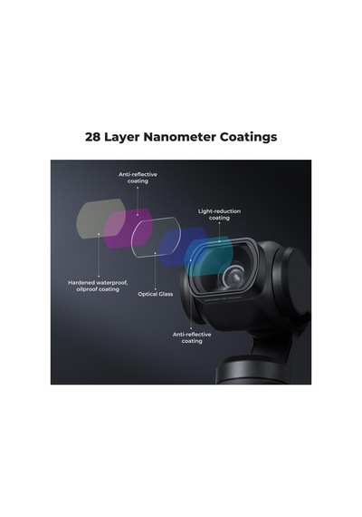 K&f Concept Osmo Pocket 3/4 Için 10x Makro Lens Yakın Çekim Filtresi - Ekran Koruyucu