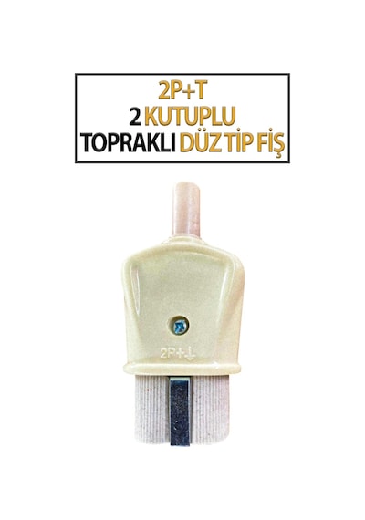 Porselen Fiş 2p+t Topraklı Dişi Fiş Eski Tip Ütü, Elektrikli Ocak, Davul Fırın Vb İçin Kullanılır