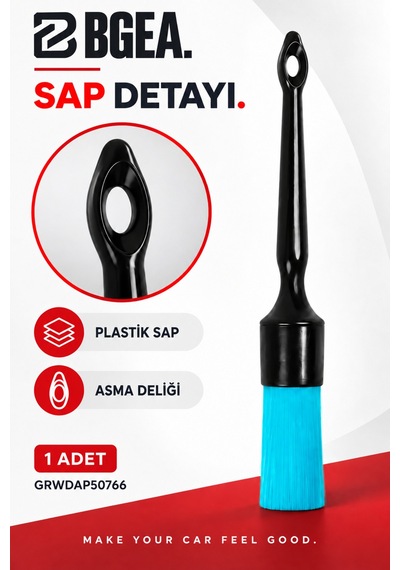 Bgea Mavi Güç Detaylı Temizlik Fırçası Orta Sert Pbt Kıllı 1 Adet