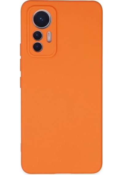 Uryport Xiaomi Mi 12 Lite Kılıf Nano İçi Kadife Silikon - Turuncu