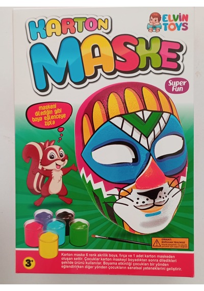 Elvin Toys Karton Maske Boyama Seti