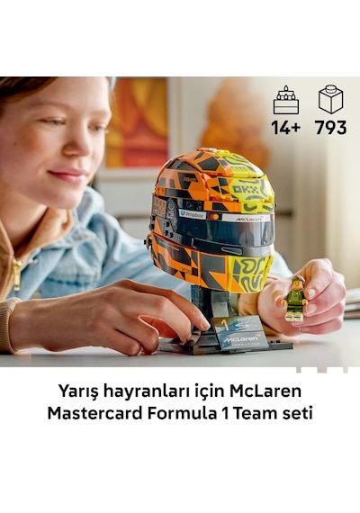 LEGO® Editions McLaren Mastercard F1® Team Lando Norris Kaskı 43023 - 14+ için Minifigür İçeren Oyuncak Yapım Seti (793 Parça)
