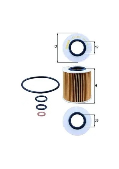 Mahle Ox1661d Yag Filtresi 11427501676 11427508969 11427530668