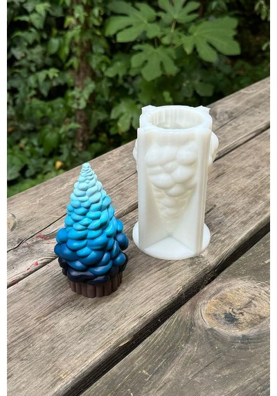 Rufus Concept Candy Ağaç Silikon Mum Kalıbı