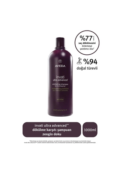 İnvati Ultra Advanced Dökülme Karşıtı Şampuan: Zengin Doku 1000ml