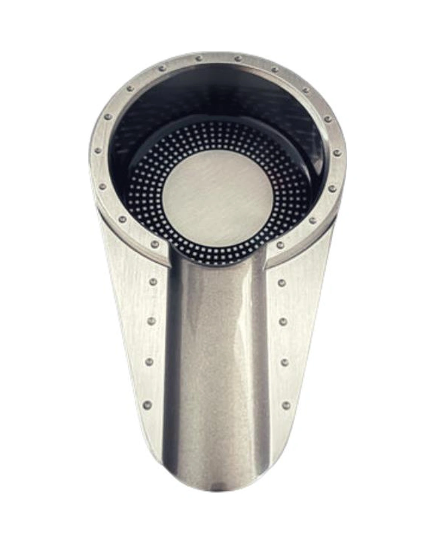 Pq Gümüş Gunmetal Porselen Tekli Puro Küllüğü - Tr7063
