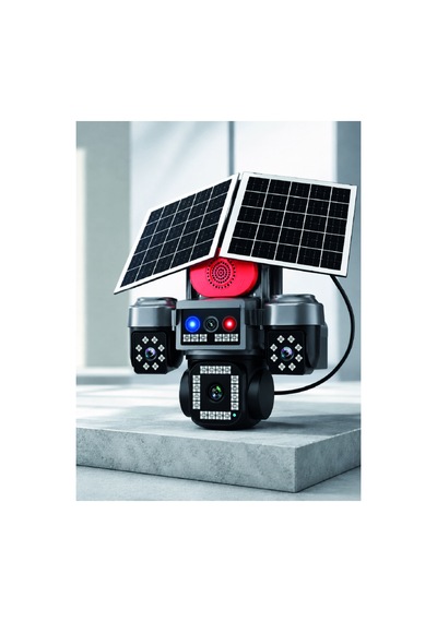 Astraltech 4 Kameralı 4g Sım Kart Destekli Güneş Enerjili Akıllı Güvenlik Kamerası