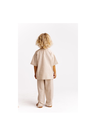 Oliven The Kid İki Renkli Keten Erkek Çocuk Pantolon Caramel Caramel Kahverengi Oliven The Kid İki Renkli Keten Erkek Çocuk Pantolon Caramel Caramel Kahverengi