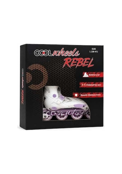 Cool Wheels Rebel Paten 38-41 Lila Mor-beyaz